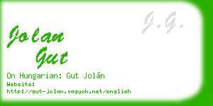jolan gut business card