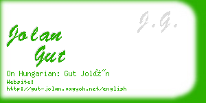 jolan gut business card